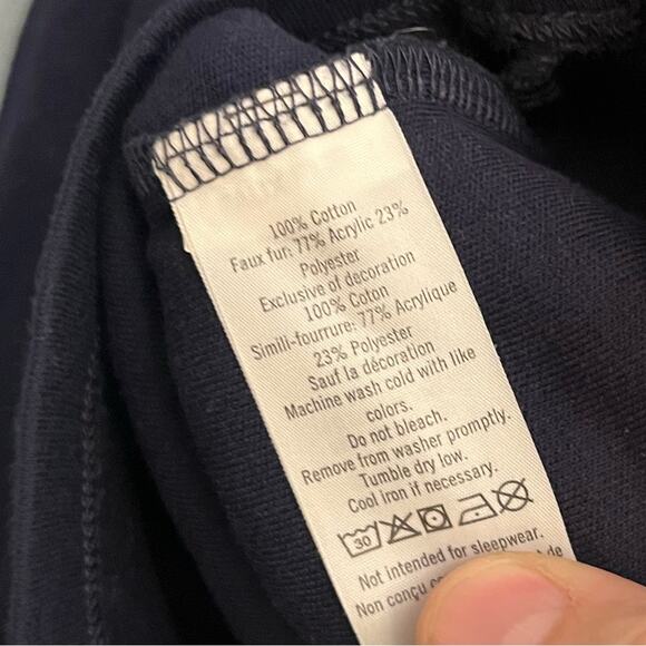 Janie and Jack Faux Fur Collar Top - Picture 4 of 4